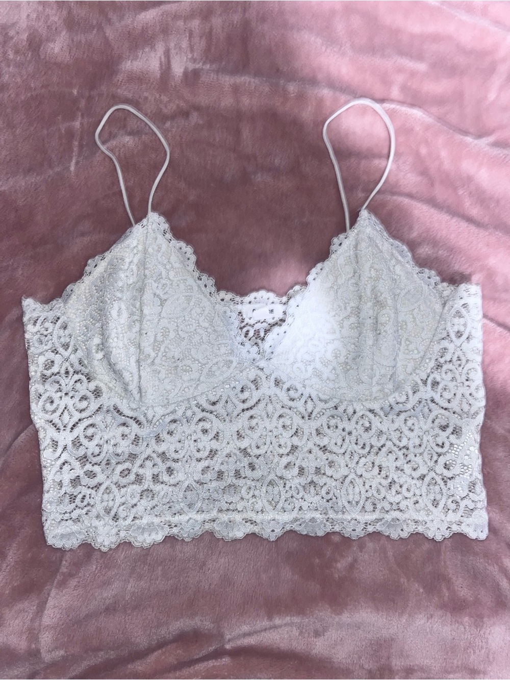 Garage White Lace Bralette Cami